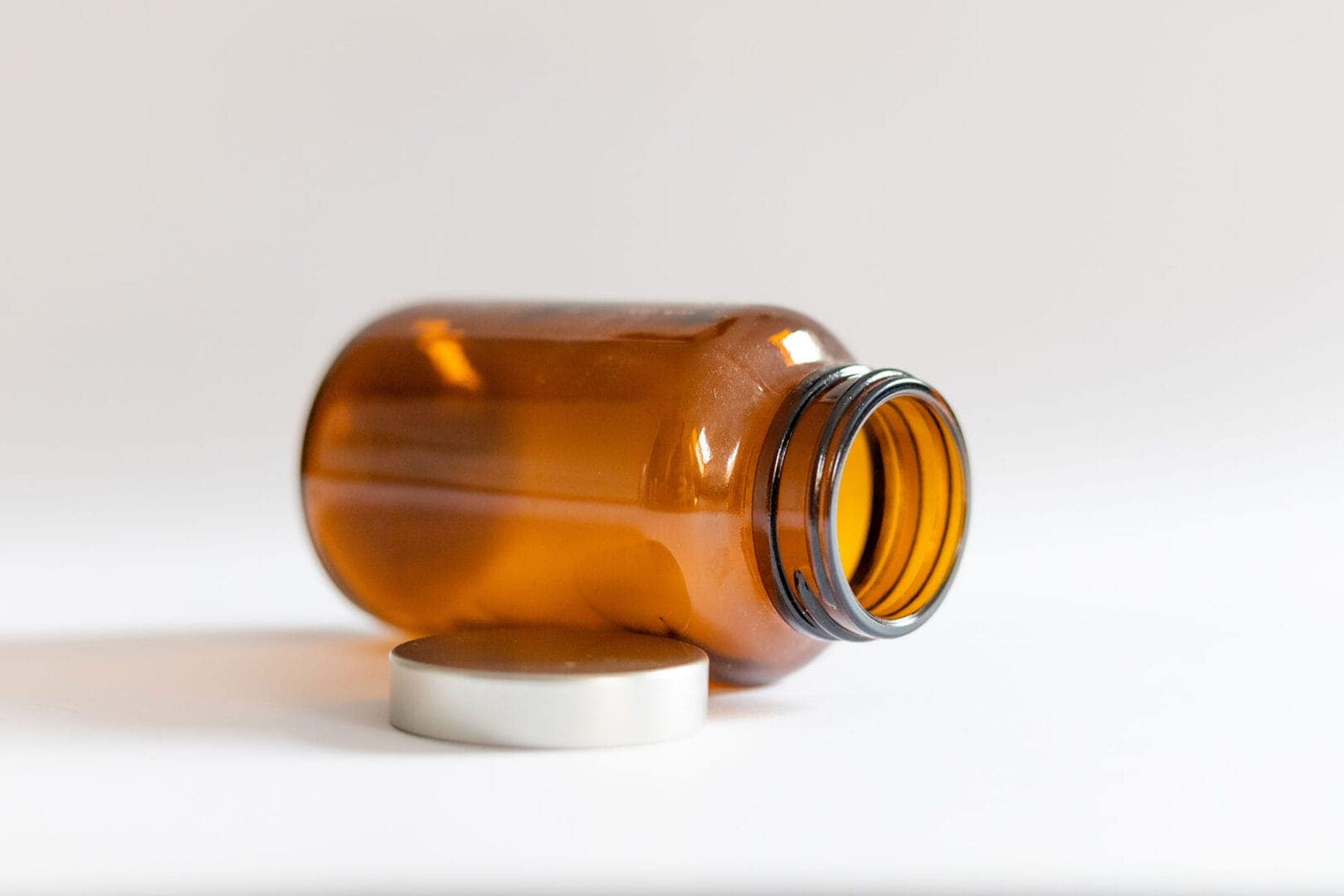 Empty bottle that could have contained commonly abused prescription drugs